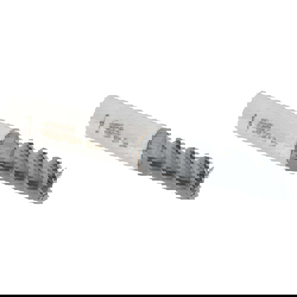 Square End Mill: 0.3543'' Dia, 0.9843'' LOC, 2-3/4'' OAL, 4 Flutes, Solid Carbide