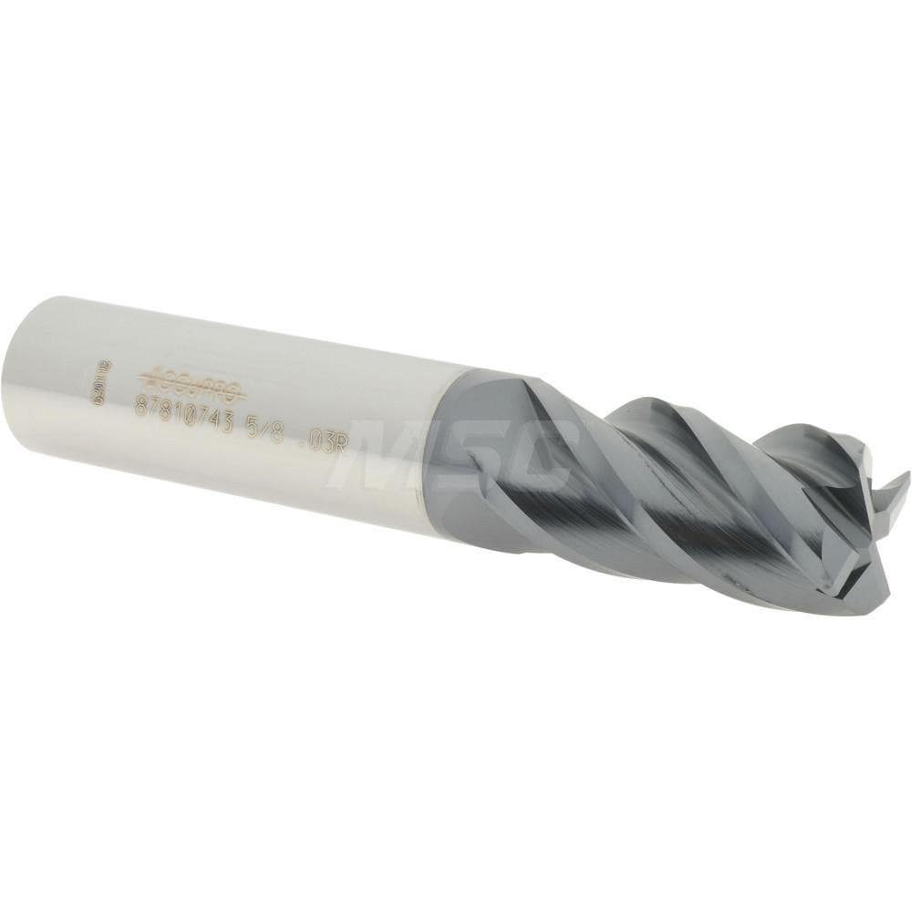 Corner Radius End Mill: 5/8
