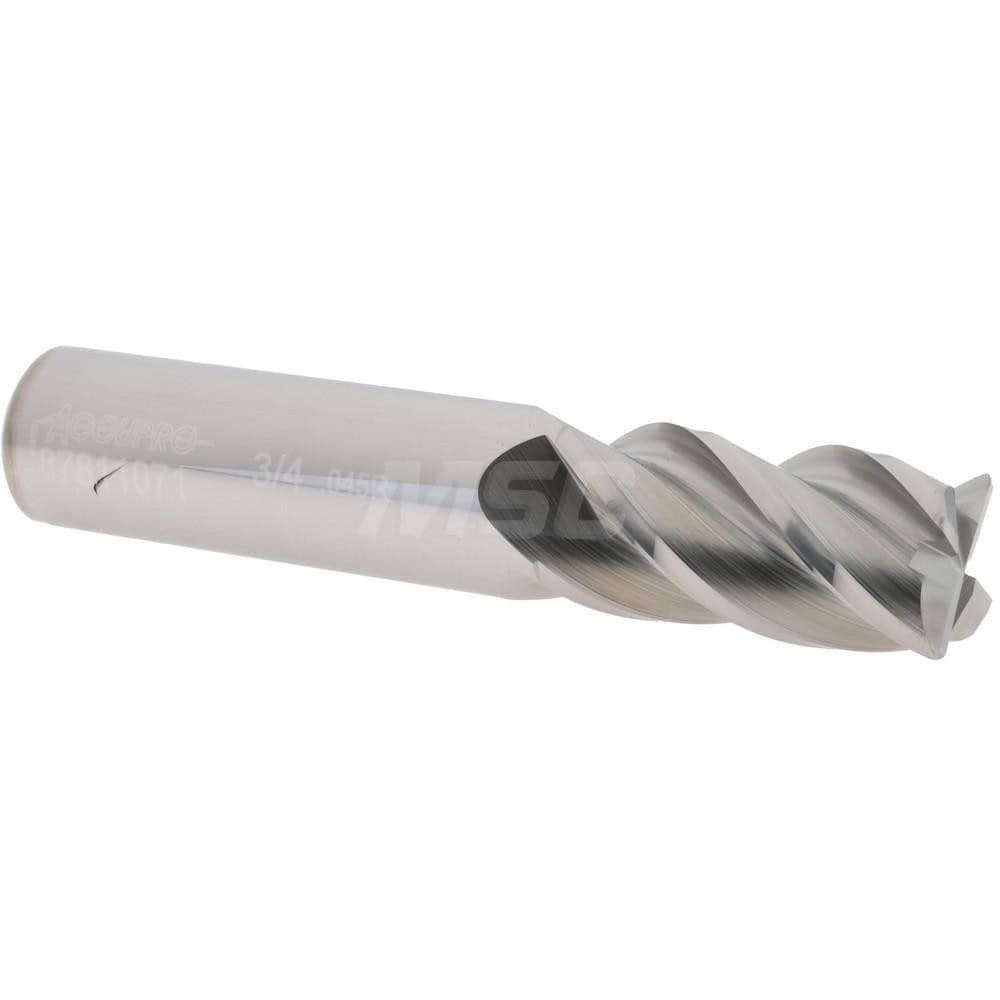 Corner Radius End Mill: 3/4