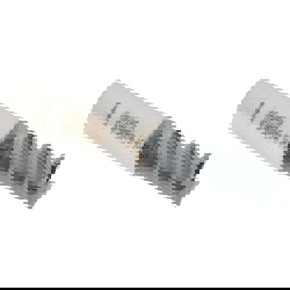 Square End Mill: 21/64'' Dia, 5/8'' LOC, 3/8'' Shank Dia, 2'' OAL, 4 Flutes, Solid Carbide