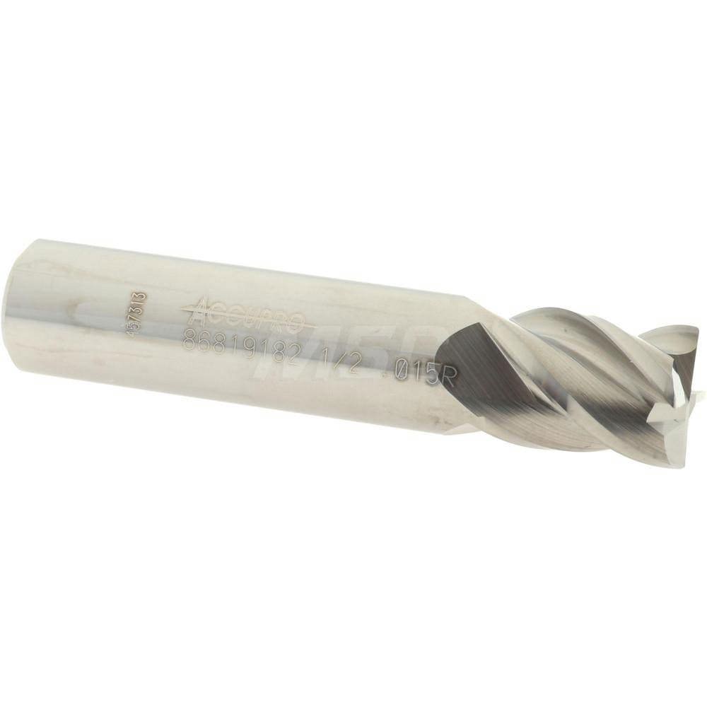 Corner Radius End Mill: 1/2