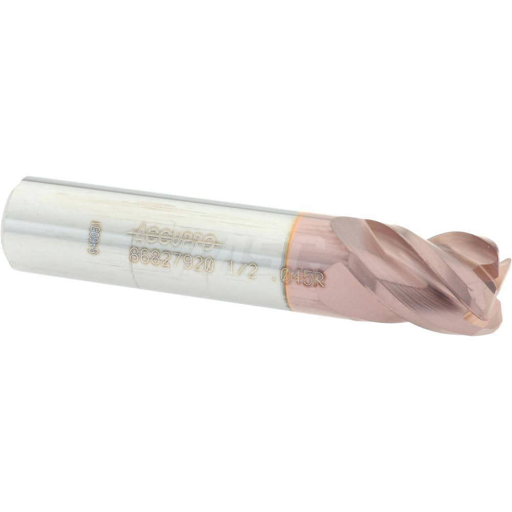 Corner Radius End Mill: 1/2