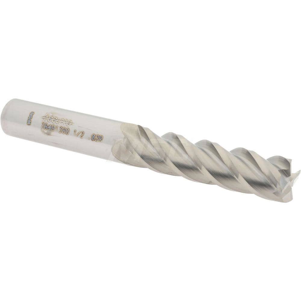 Corner Radius End Mill: 1/2