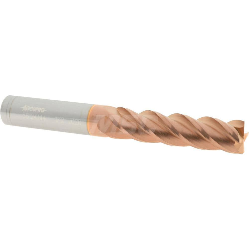 Corner Radius End Mill: 1/2