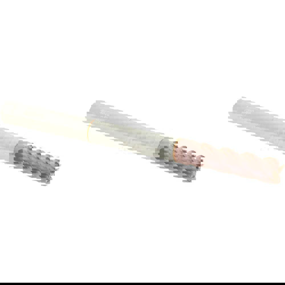 Square End Mill: 5/16'' Dia, 1'' LOC, 5/16'' Shank Dia, 4'' OAL, 4 Flutes, Solid Carbide