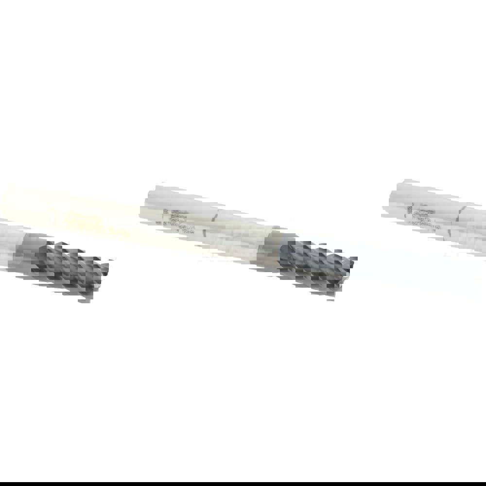 Square End Mill: 5/16'' Dia, 1'' LOC, 5/16'' Shank Dia, 4'' OAL, 4 Flutes, Solid Carbide