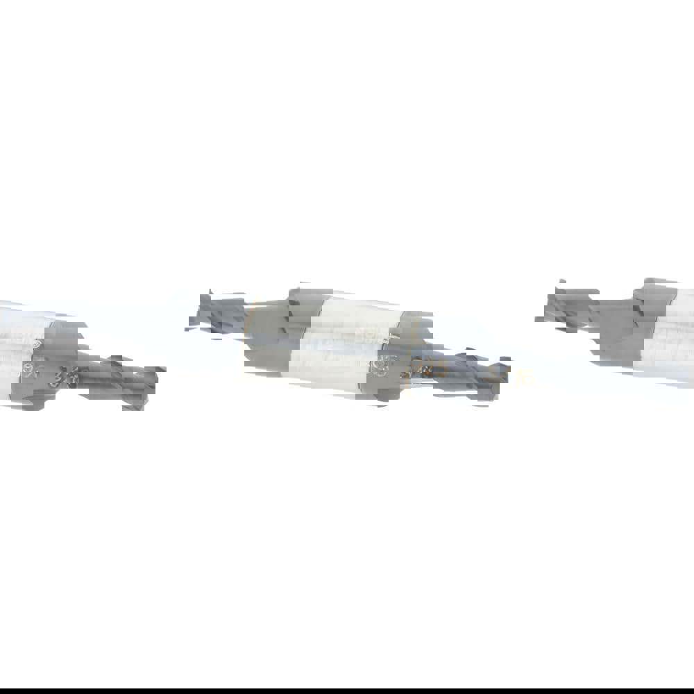 Square End Mill: 3/16'' Dia, 1/2'' LOC, 3/8'' Shank Dia, 3'' OAL, 2 Flutes, Solid Carbide