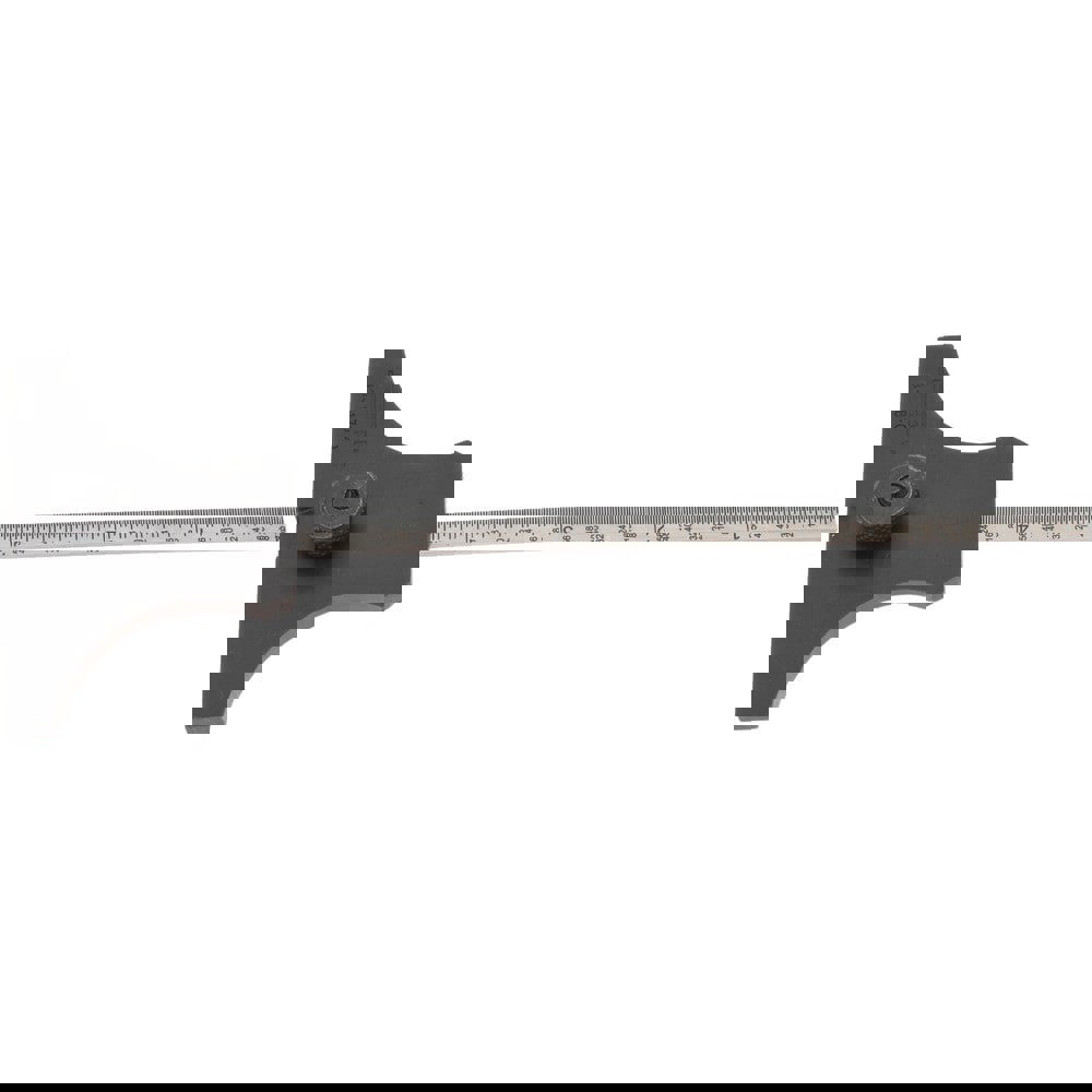 0 to 6 Inch Rule Measurement Range, 30 to 60&deg; Angle Measurement Range, Hardened Steel (Head); Stainless Steel (Rule) Depth and Angle Gage