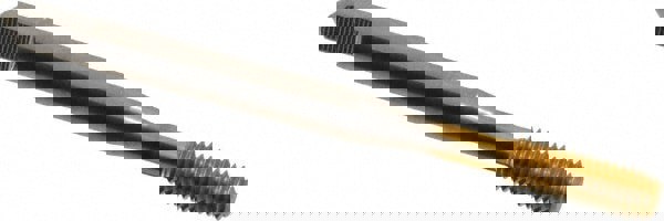 Thread Forming Tap: #10-32 UNF, Bottoming Chamfer, High-Speed Steel, Titanium Nitride Finish