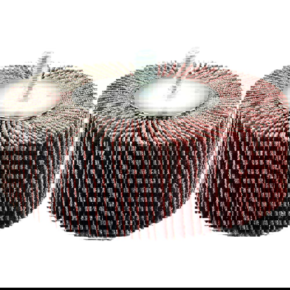 Mounted Flap Wheels; Mount Type: Shank ; Outside Diameter (Inch): 1-1/2 ; Face Width (Inch): 1 ; Abrasive Type: Coated ; Abrasive Material: Aluminum Oxide ; Grade: Medium