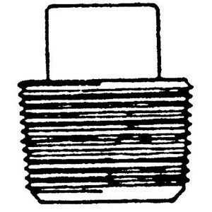 1/4 FS 3M-6M THRD SQ HD PLUG