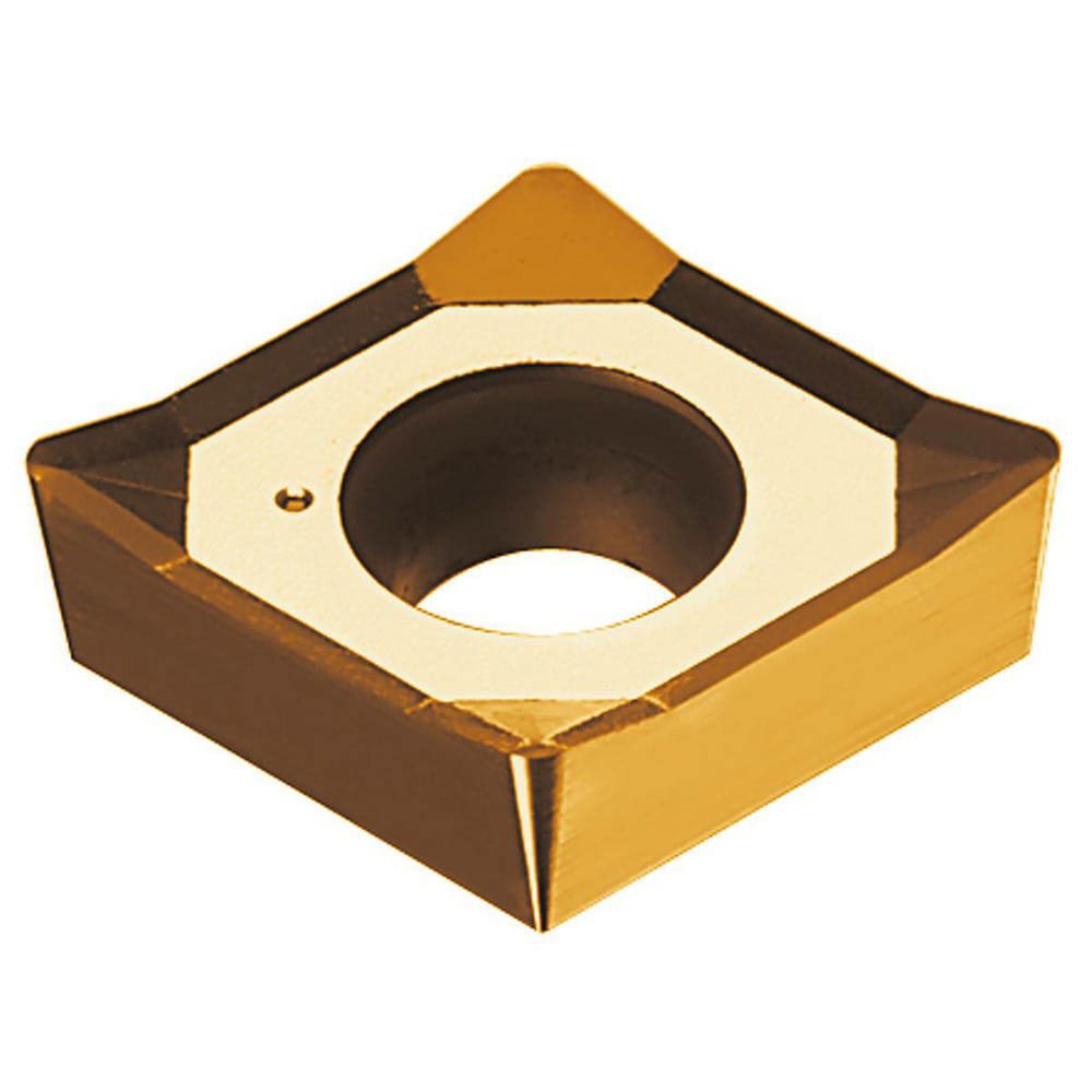 Turning Insert: CCGT21.50.5FN-ALU AK20, Solid Carbide - Uncoated, Neutral, 6.45 mm Long, 6.35 mm Inscribed Circle, 0.2 mm Corner Radius, 80 &deg; Diamond