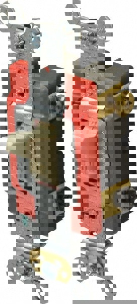 2 Pole, 120 to 277 VAC, 20 Amp, Industrial Grade Toggle Wall Switch