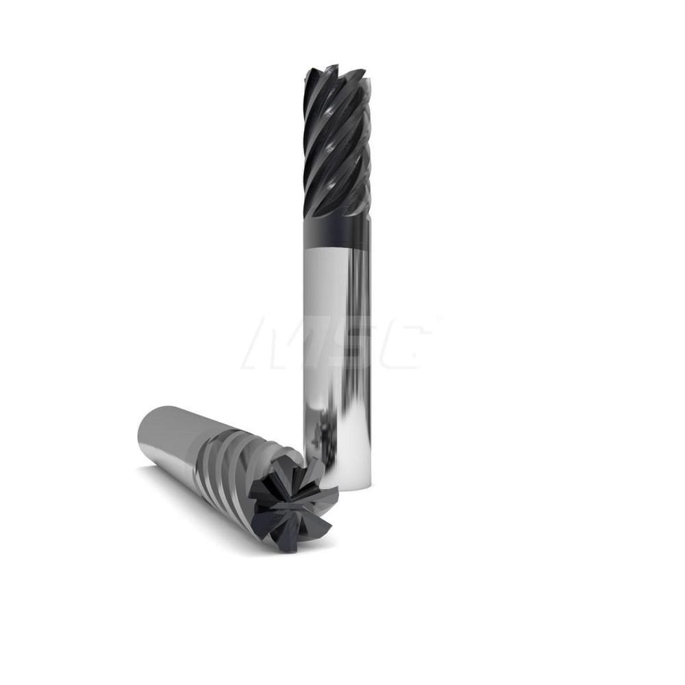 Square End Mill: 1/2'' Dia, 1-1/4'' LOC, 1/2'' Shank Dia, 3'' OAL, 7 Flutes, Solid Carbide