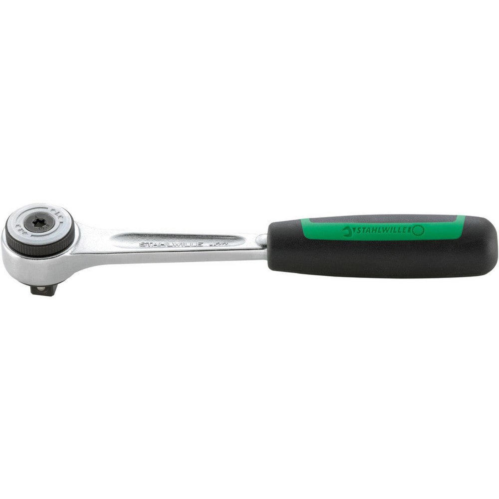 Ratchets; Tool Type: Reversible Ratchet ; Drive Size: 3/8 in ; Head Shape: Round ; Head Style: Fixed; Reversible ; Material: Alloy Steel; Chrome ; Finish: Chrome-Plated