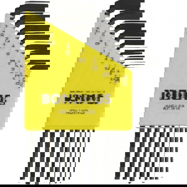 Hex Key Sets; Ball End: No ; Hex Size: 0.05 in; 1/16 in; 1/8 in; 3/32 in; 5/32 in; 5/64 in; 7/64 in; 9/64 in ; Hex Size Range (Inch): 0.050 - 5/32 ; Material: Steel ; Arm Style: Short