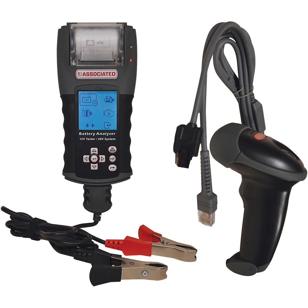 Automotive Battery Testers; Battery Configuration: One Battery (6V or 12V) ; Voltage: 12 to 24 V dc ; Cable Length: 60; 5 ; Includes: 12-2416