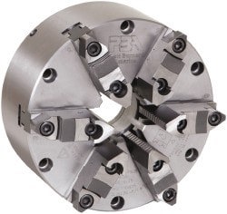 Self-Centering Manual Lathe Chuck: 6-Jaw, 12