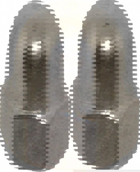 M6x1 Metric Coarse, 10mm Width Across Flats, Uncoated, Stainless Steel Acorn Nut