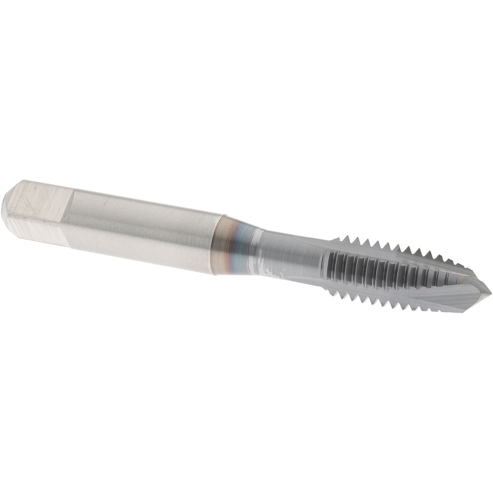 Spiral Point Tap: 3/8-16 UNC, 3 Flutes, Plug, High Speed Steel, TiCN Coated