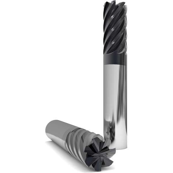 Square End Mill: 1'' Dia, 1'' LOC, 1'' Shank Dia, 4'' OAL, 7 Flutes, Solid Carbide