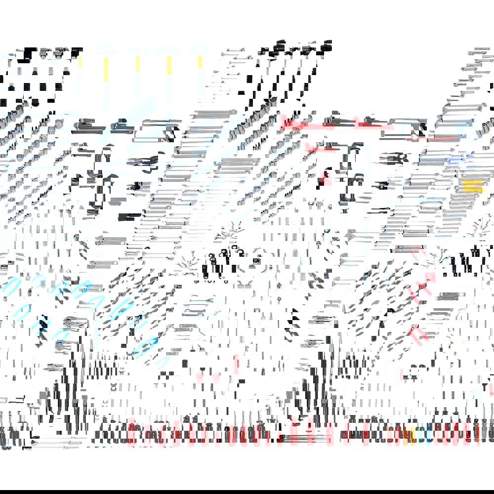 Combination Hand Tool Sets; Set Type: Master Maintenance Tool Set ; Number Of Pieces: 368 ; Measurement Type: Inch ; Tool Finish: Chrome-Plated