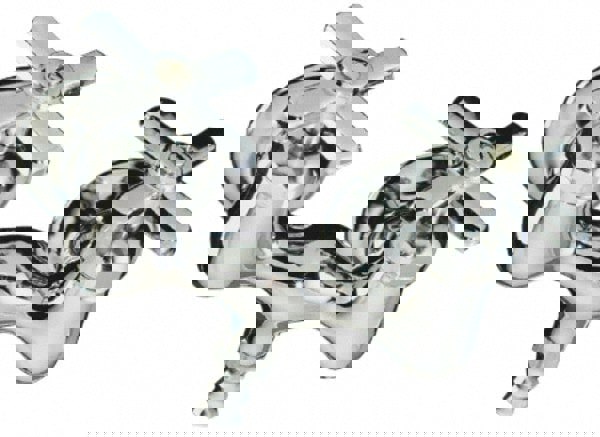 Exposed, Two Handle, Chrome Coated, Brass, Bath Faucet