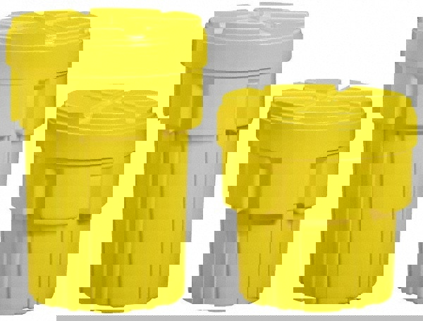 Overpack & Salvage Drums; Product Type: Salvage Drum ; Total Capacity (Gal.): 30.00 ; Maximum Container Size (Gal.): 16.00 ; Closure Type: Half Turn Push Down Lid ; Outside Height (Decimal Inch): 30.0000 ; Overall Height: 30.0