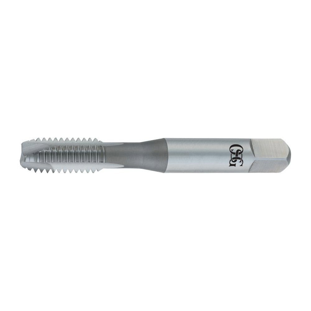 Spiral Point Tap: 5/16-18 UNC, 3 Flutes, Plug, 3B Class of Fit, High Speed Steel, TiCN Coated