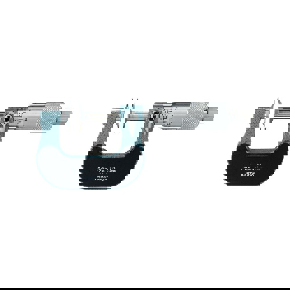 0 to 25mm, 0.01mm Graduation, Ratchet Stop Thimble, Mechanical Disc Micrometer