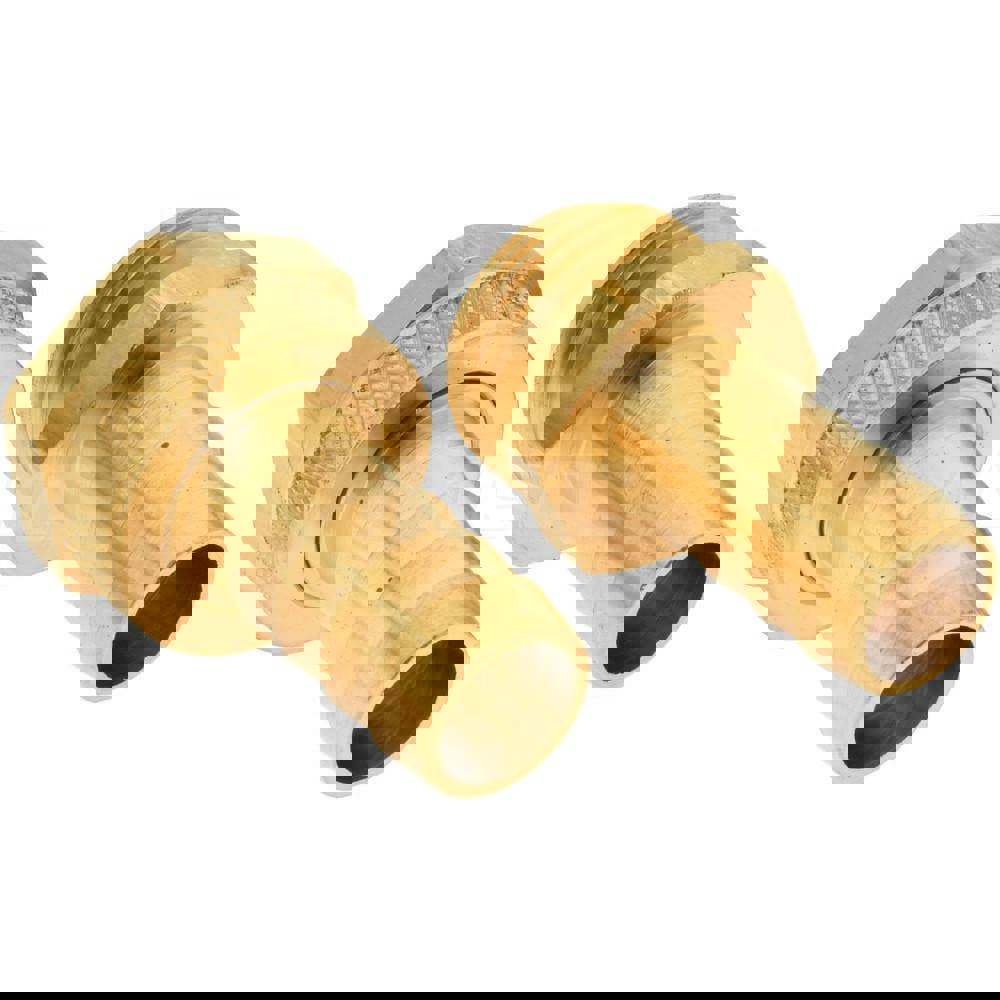 Garden Hose Coupler: Standard Shank Male/Female Set, 3/4 x 5/8