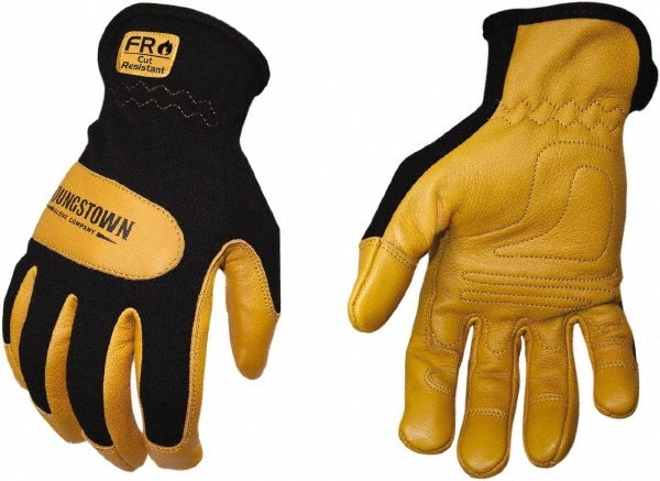 Size 2XL, Leather or Synthetic Leather, Arc Flash & Flame Resistant Gloves