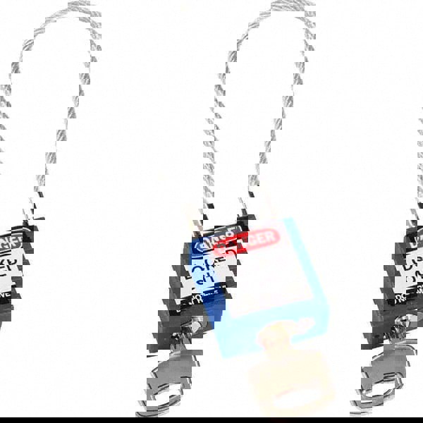 Lockout Padlock: Keyed Alike, Key Retaining, Nylon, Nylon Shackle, Yellow