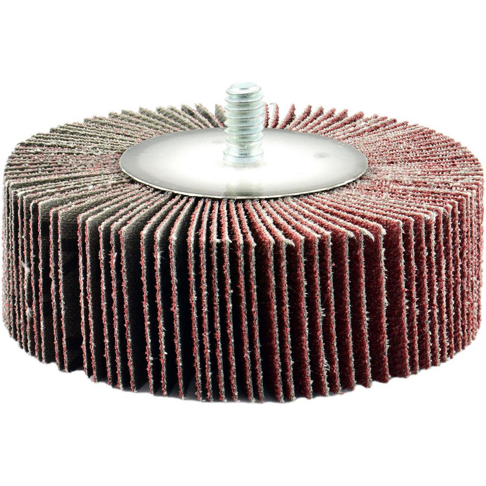 Mounted Flap Wheels; Mount Type: Shank ; Outside Diameter (Decimal Inch): 3 ; Face Width (Inch): 1 ; Abrasive Type: Coated ; Abrasive Material: Aluminum Oxide ; Grade: Very Fine