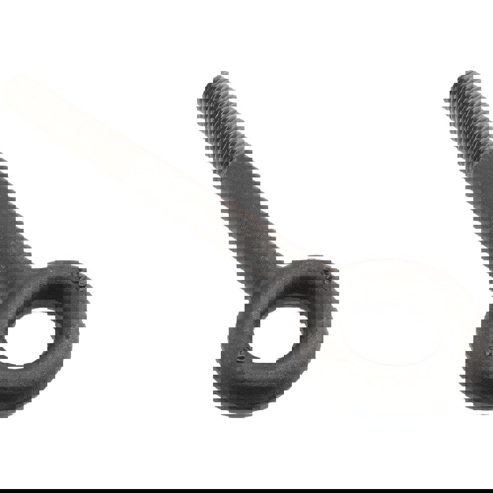 Fixed Lifting Eye Bolt: Without Shoulder, 3,500 lb Capacity, 5/8-11 Thread, Grade 1030 Steel