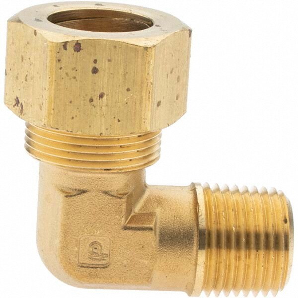 Compression Tube Male Elbow: 1/2-14
