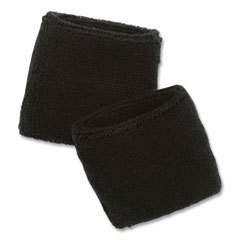 Wrist Bands: Black, Cotton Elastic, Universal