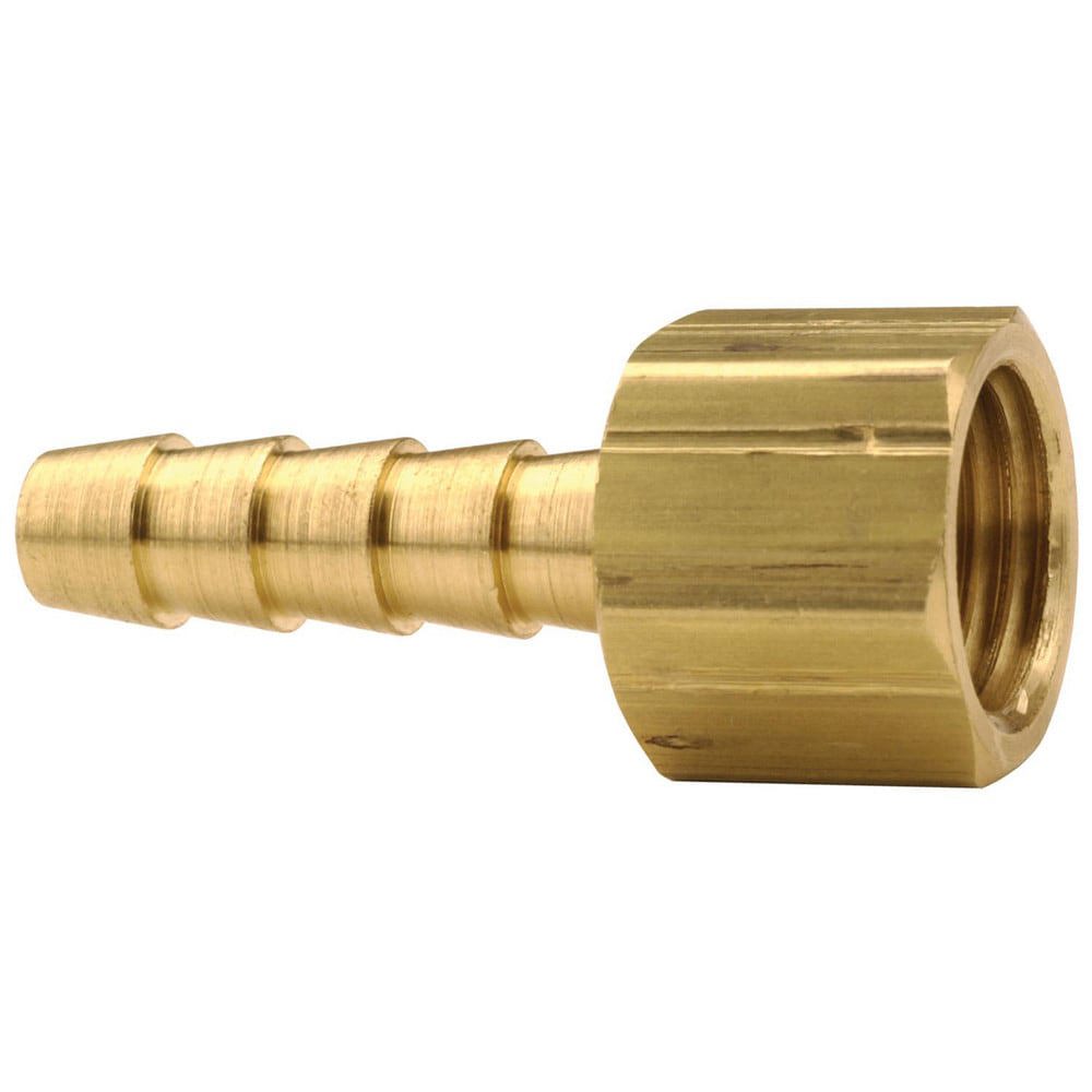 Barbed Hose Fittings; Fitting Type: Female Swivel; Hose Barb ; Material: Brass ; Thread Standard: NPSM ; Thread Size: 1/4 ; End Connection: Hose Barb x Female Swivel Ball-End ; Hose Inside Diameter (Inch): 1/4