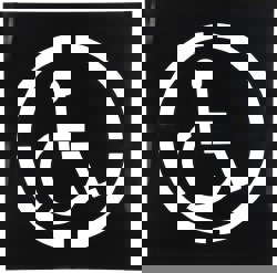 15 Inch Diameter Characters, Handicap Symbol, Plastic Stencil