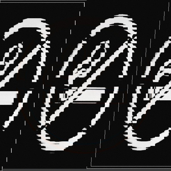 15 Inch Diameter Characters, No Smoking Symbol, Plastic Stencil