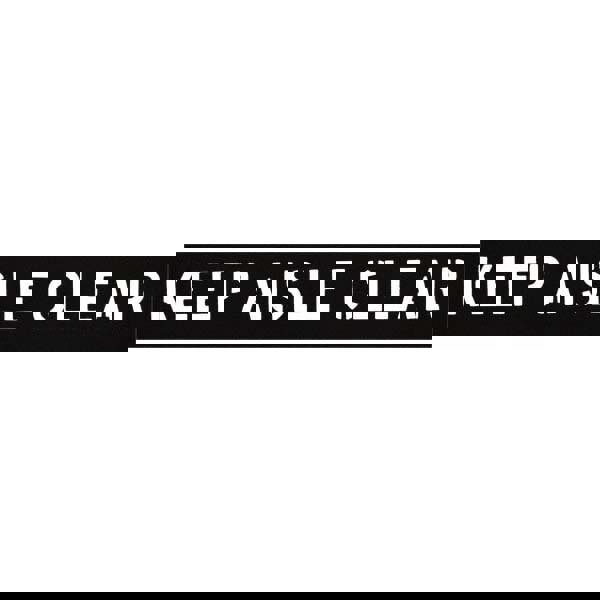 3 Inch Characters, Keep Aisle Clear, Plastic Stencil