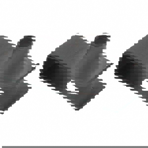 M6x1.00 Screw, 0.8 to 4mm Thick, Spring Steel Extruded Tapped Hole U Nut