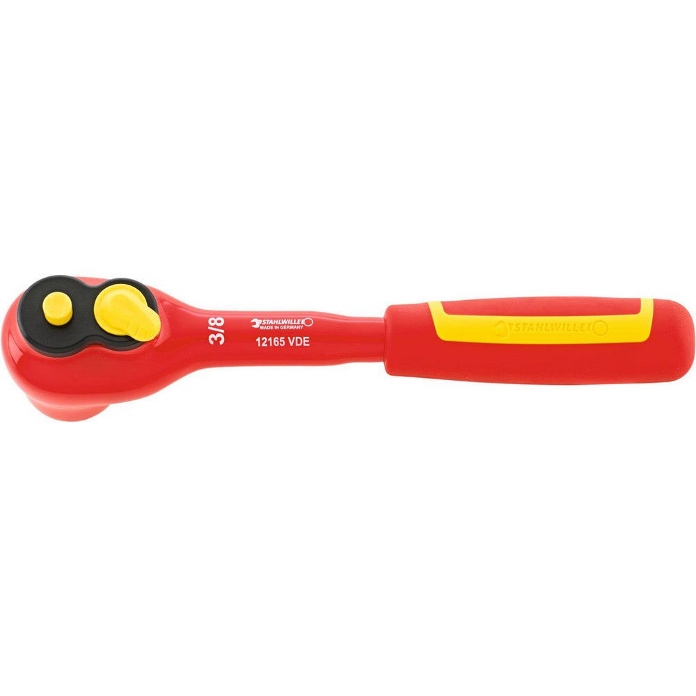 Ratchets; Tool Type: Quick-Release Ratchet; Reversible Ratchet ; Drive Size: 3/8 in ; Head Shape: Pear ; Head Style: Fixed; Reversible ; Material: Alloy Steel; Chrome ; Finish: Chrome-Plated