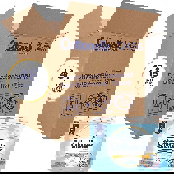 Cottonelle Bathroom Tissue: Recycled Fiber, 1-Ply, White