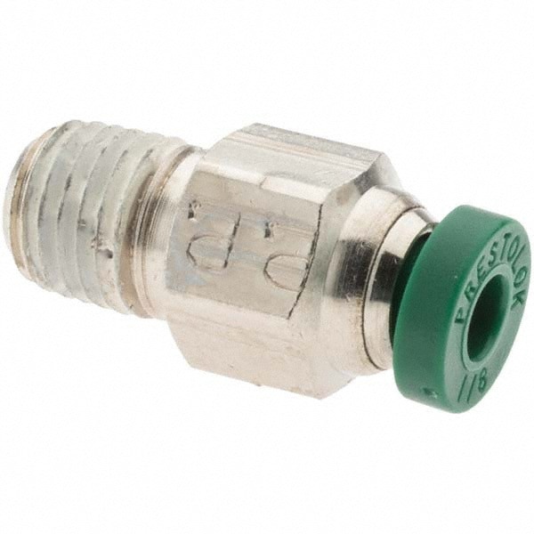 Push-To-Connect Tube to Male & Tube to Male NPT Tube Fitting: Male Connector, 1/16