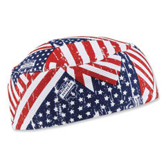 Skull Cap: Size Universal, Blue, Red & White