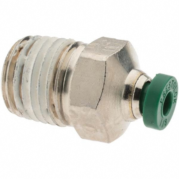 Push-To-Connect Tube to Male & Tube to Male NPT Tube Fitting: Male Connector, 1/4