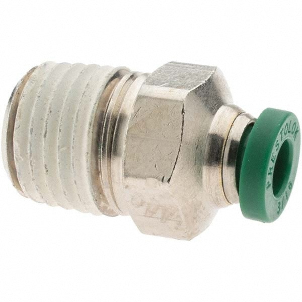 Push-To-Connect Tube to Male & Tube to Male NPT Tube Fitting: Male Connector, 1/4