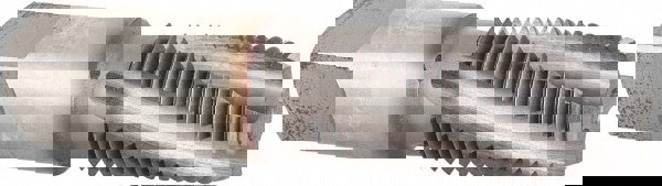 1/4-18 NPT, 3/8 Inch Projection, 15° Helix Angle, 4 Flutes, Bottoming Chamfer, TiCN Coated, High Speed Steel, Spiral Flute Pipe Tap