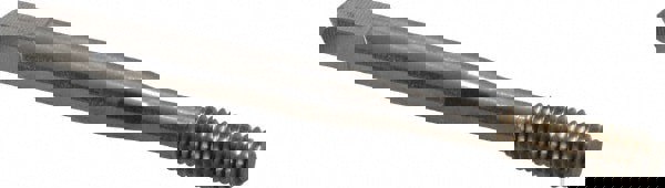 Thread Forming Tap: #12-28 UNF, 2 Class of Fit, Bottoming, High Speed Steel, Bright Finish